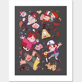 GRAVITY FALLS - MTHSMNDS Posters and Art